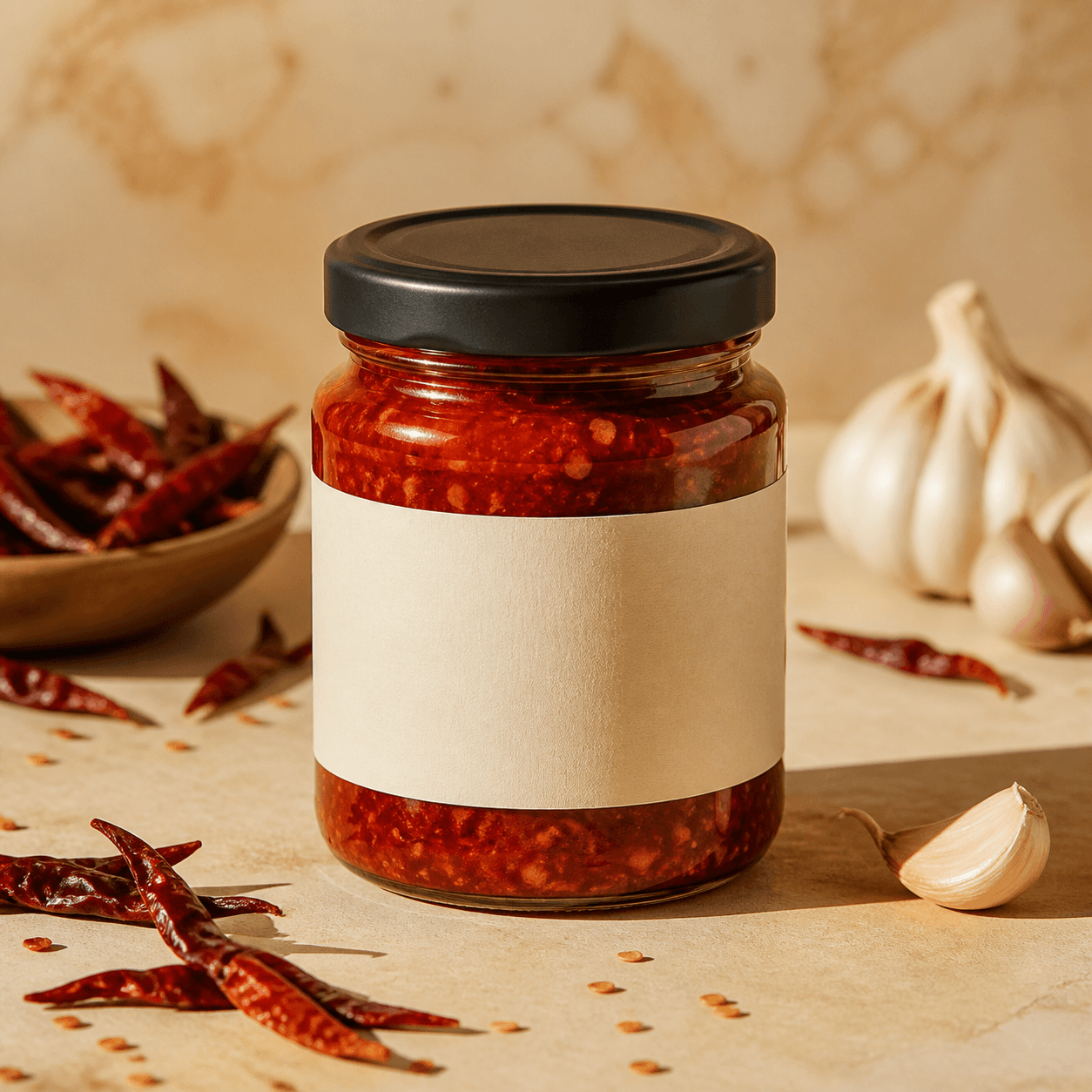 Burmese chili garlic chutney