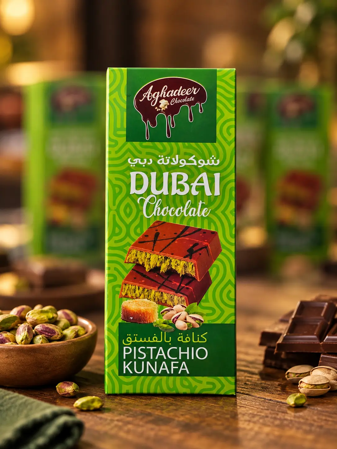 Aghadeer Pistachio Kunafa Dubai Chocolate